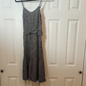Mossimo Supply Co Black and White Tiered i Sundress